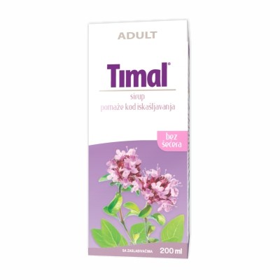 SIRUP TIMAL BEZ ŠEĆERA 200 ml 